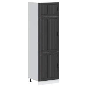 Kitchen Cupboard "Lucca" Black Engineered Wood
