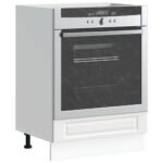 Oven Cabinet Porto White Engineered Wood