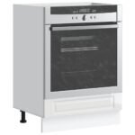 Oven Cabinet "Porto" High Gloss White Engineered Wood
