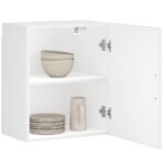 Kitchen Wall Cabinet "Porto" High Gloss White Engineered Wood