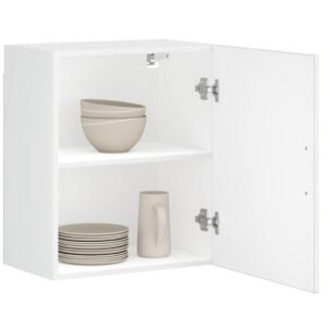 Kitchen Wall Cabinet "Porto" High Gloss White Engineered Wood