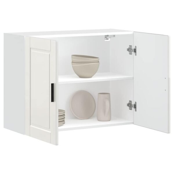 Kitchen Wall Cabinet "Porto" High Gloss White Engineered Wood