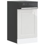 Dishwasher Panel Porto High Gloss White 45x1,5x57 cm Engineered Wood