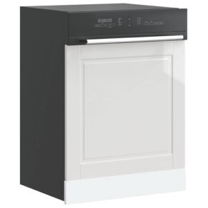 Dishwasher Panel Porto High Gloss White 60x1,5x57 cm Engineered Wood