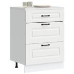 Kitchen Base Cabinet Kalmar White Engineered Wood