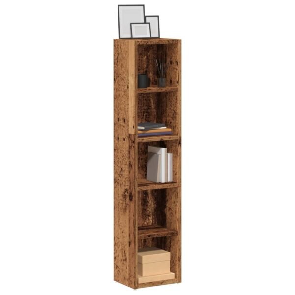 CD Cabinets 2 pcs Old Wood 21x16x93.5 cm Engineered Wood