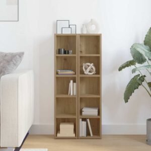 CD Cabinets 2 pcs Artisan Oak 21x16x93,5 cm Engineered Wood