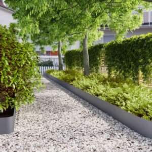 Lawn Edgings 30 pcs Anthracite 20x103 cm Cold-rolled Steel