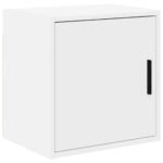 Garage Wall Cabinet White Engineered Wood