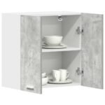 Kitchen Wall Cabinet Concrete Grey 60x31x60 cm Engineered Wood