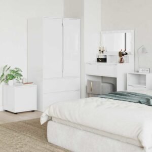 Bathroom Cabinet High Gloss White 40.5 x 40 x 44 cm