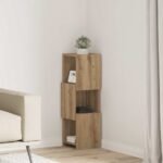 Corner Cabinet Artisan Oak 25,5x25x80cm Engineered Wood