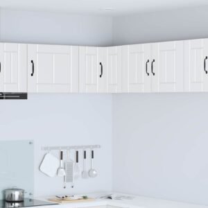 Wall Corner Cabinet LUCCA White 57 x 57 x 40 cm Engineered Wood
