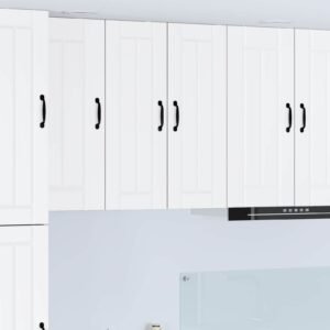 Wall Cabinet LUCCA White 30 x 31 x 80 cm Engineered Wood