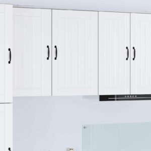 Wall Cabinet LUCCA White 50 x 31 x 80 cm Engineered Wood