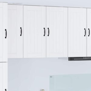 Wall Cabinet LUCCA White 80 x 31 x 80 cm Engineered Wood