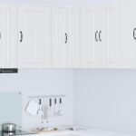 Wall Corner Cabinet LUCCA White 57 x 57 x 80 cm Engineered Wood