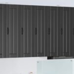 Wall Cabinet LUCCA Black 30 x 31 x 100 cm Engineered Wood