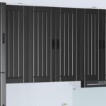 Wall Cabinet LUCCA Black 80 x 31 x 100 cm Engineered Wood