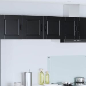 Wall Cabinet PORTO Black 80 x 31 x 40 cm Engineered Wood