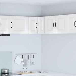 Wall Corner Cabinet PORTO High Gloss White 57 x 57 x 40 cm
