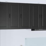 Wall Cabinet PORTO Black 40 x 31 x 80 cm Engineered Wood
