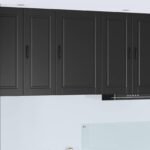 Wall Cabinet PORTO Black 50 x 31 x 80 cm Engineered Wood