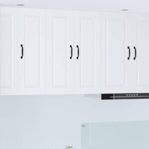 Wall Cabinet PORTO White 60 x 31 x 80 cm Engineered Wood