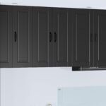 Wall Cabinet PORTO Black 60 x 31 x 80 cm Engineered Wood