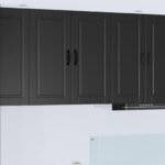 Wall Cabinet PORTO Black 80 x 31 x 80 cm Engineered Wood