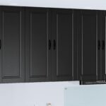 Wall Cabinet PORTO Black 80 x 31 x 100 cm Engineered Wood