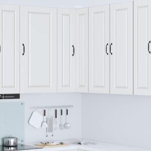 Wall Corner Cabinet PORTO White 57 x 57 x 100 cm
