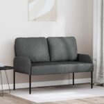 Sofas with Cushion 110cm Dark Grey Plywood