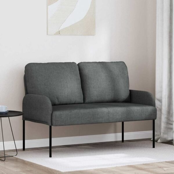 Sofas with Cushion 110cm Dark Grey Plywood