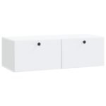 Wall-Mounted TV Cabinet 98 x 41 x 30 cm White Engineered Wood