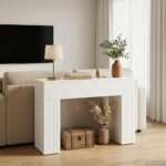 Coffee Table White 102 x 35 x 75 cm Engineered Wood