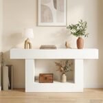 White 160 x 30 x 74 cm