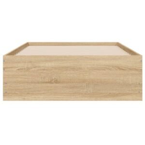 Bed Frame with Drawers without Mattress Sonoma Oak 90x190 cm