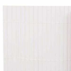 Garden Fence White 150 x 500 cm PVC
