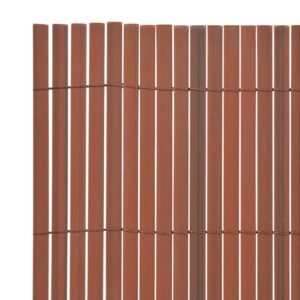 Garden Fence Brown 150 x 500 cm PVC