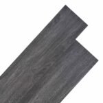 Flooring Planks 18 pcs Black and White 5.26 m² PVC