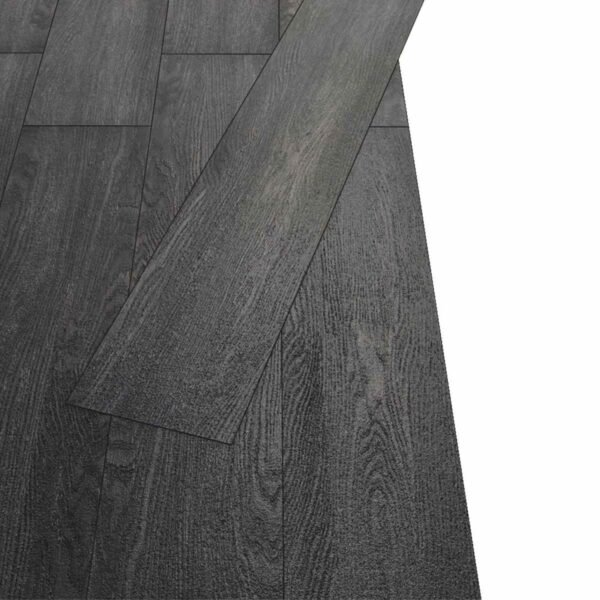 Flooring Planks 18 pcs Black and White 5.26 m² PVC