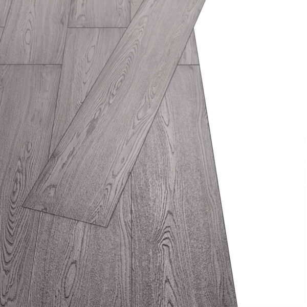 Flooring Planks 18 pcs Dark Grey 5.26 m² PVC