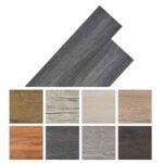 Flooring Planks 36 pcs Black and White 5,02 m² PVC