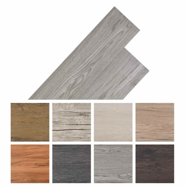 Flooring Planks 36 pcs Dark Grey 5,02 m² PVC
