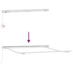 Awning Frame Manual White 300 x 250 cm Aluminium