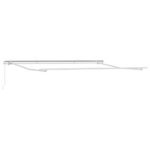 Awning Frame Manual White 400 x 300 cm Aluminium