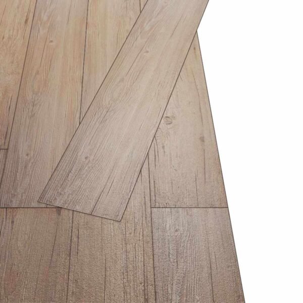 Flooring Planks 18 pcs Oak Brown 2.51 m² PVC
