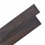 Flooring Planks 18 pcs Dark Brown 2.51 m² PVC