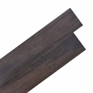 Flooring Planks 18 pcs Dark Brown 2.51 m² PVC